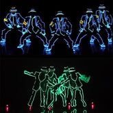 Fir neon electroluminescent el wire 23 mm pentru imbracaminte culoare verde